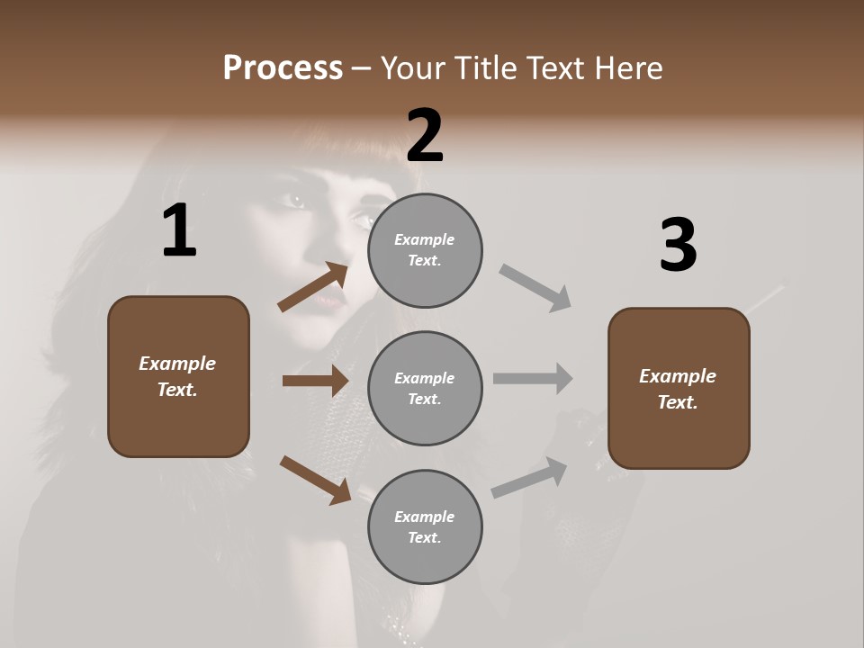 Brown Vintage Style Gloves PowerPoint Template