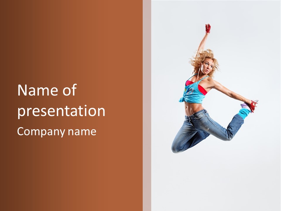 Active Mid Air Beautiful PowerPoint Template