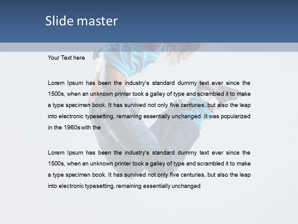 Moving Dance Sporty PowerPoint Template