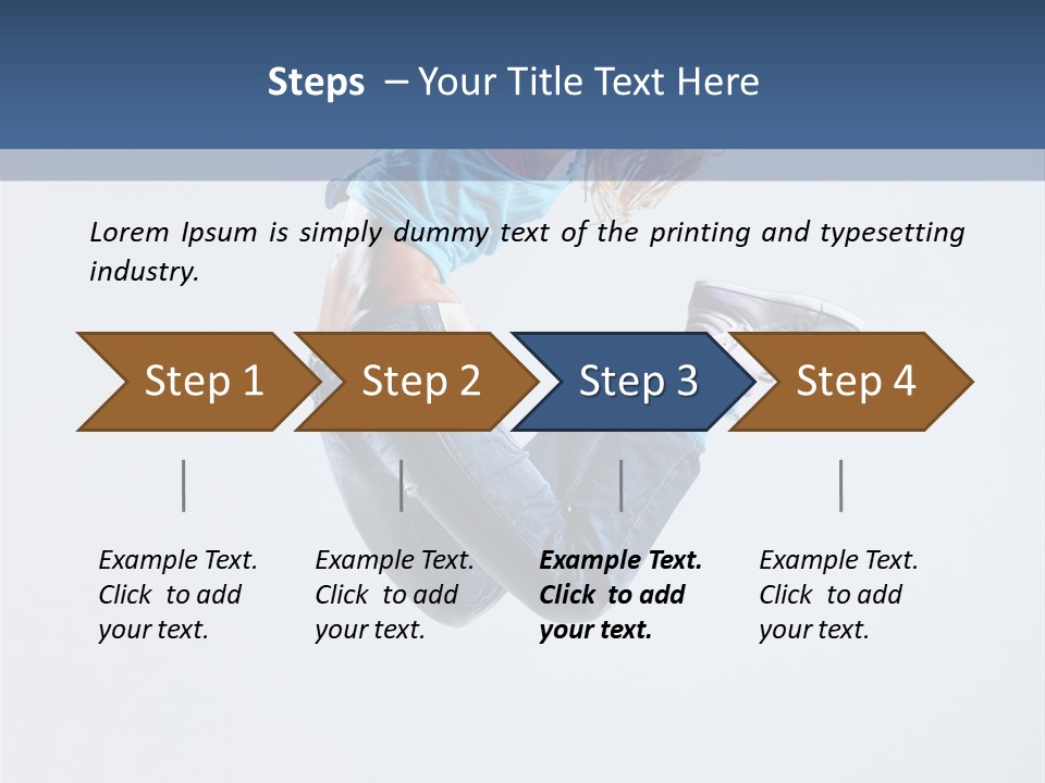 Moving Dance Sporty PowerPoint Template