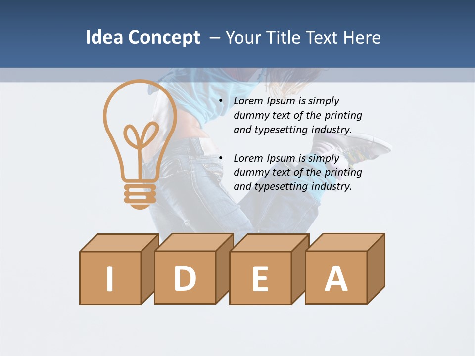 Moving Dance Sporty PowerPoint Template