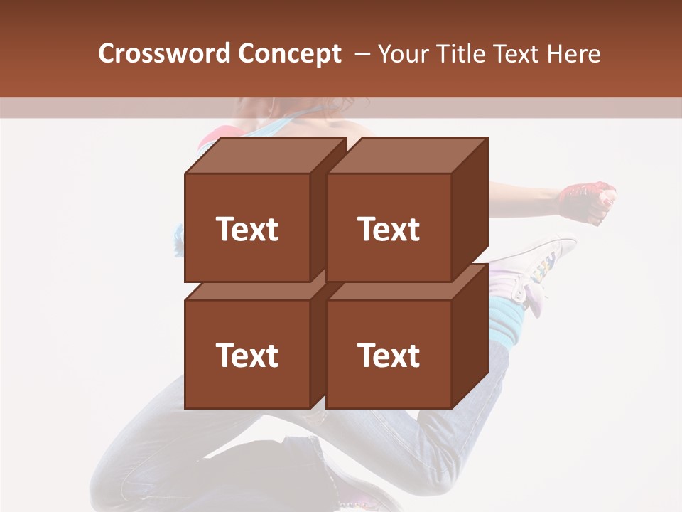 Flexibility Performance Woman PowerPoint Template