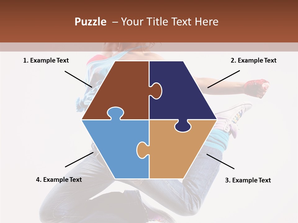 Flexibility Performance Woman PowerPoint Template