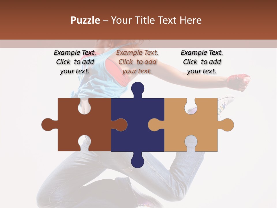 Flexibility Performance Woman PowerPoint Template