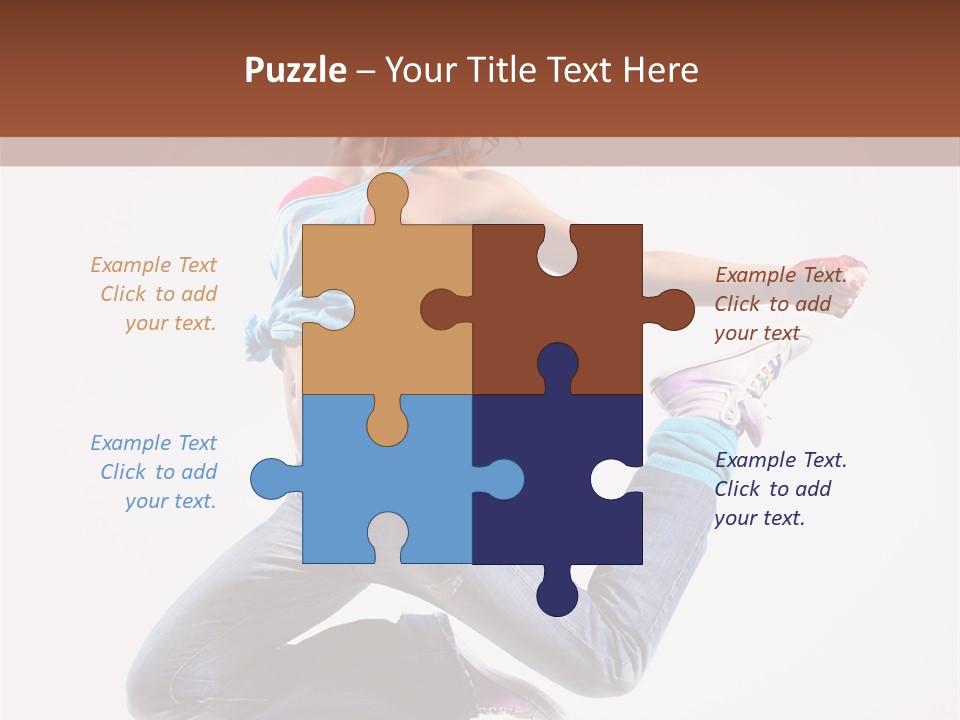 Flexibility Performance Woman PowerPoint Template