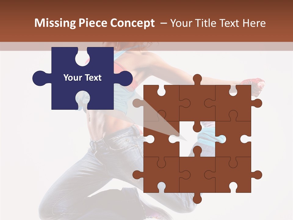 Flexibility Performance Woman PowerPoint Template