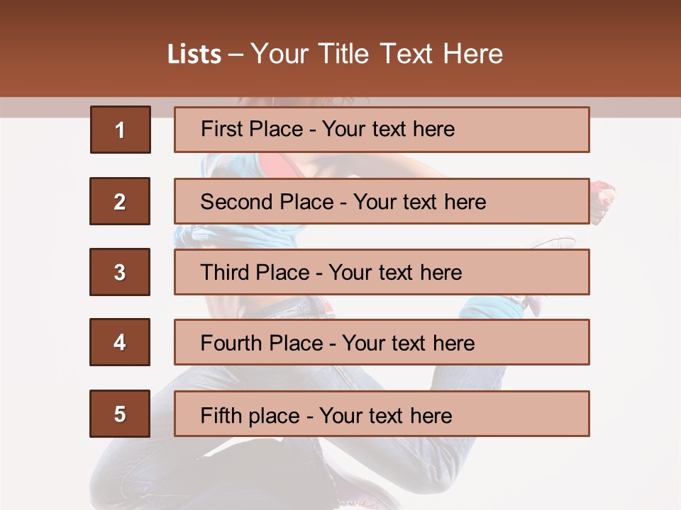 Flexibility Performance Woman PowerPoint Template