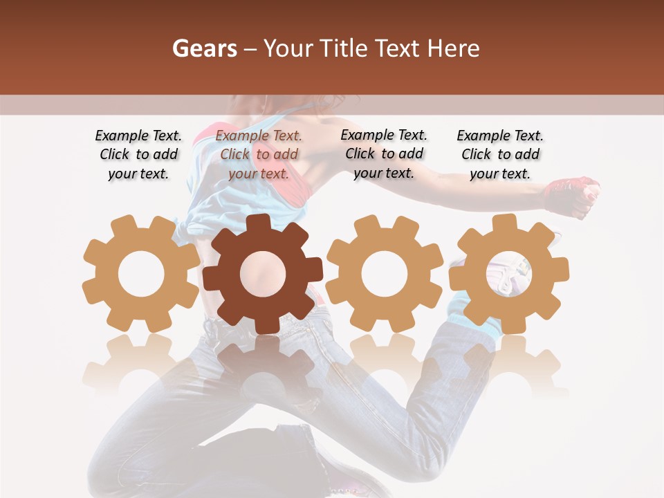 Flexibility Performance Woman PowerPoint Template