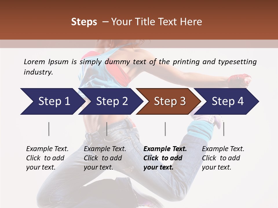 Flexibility Performance Woman PowerPoint Template