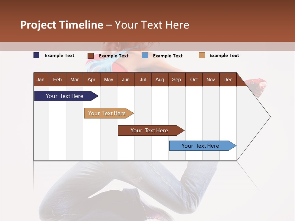 Flexibility Performance Woman PowerPoint Template