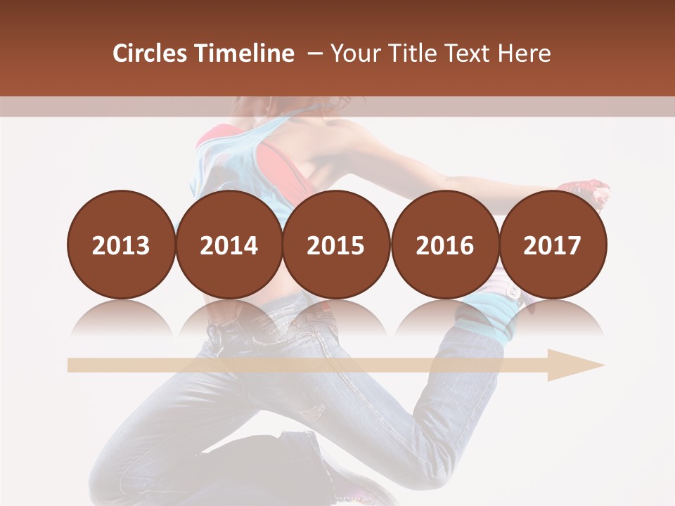 Flexibility Performance Woman PowerPoint Template