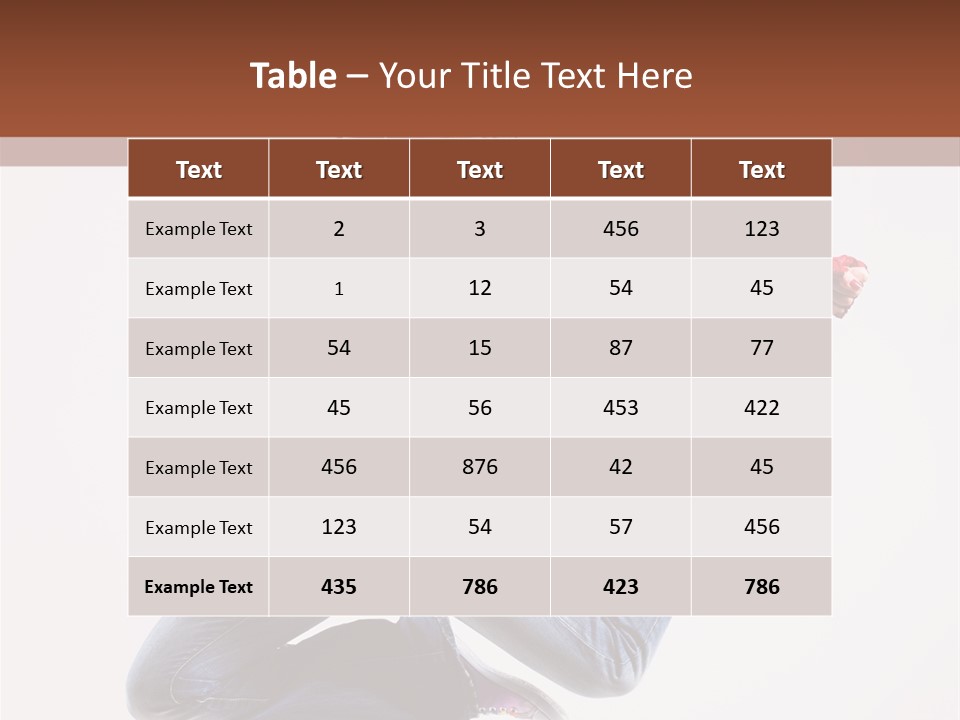 Flexibility Performance Woman PowerPoint Template