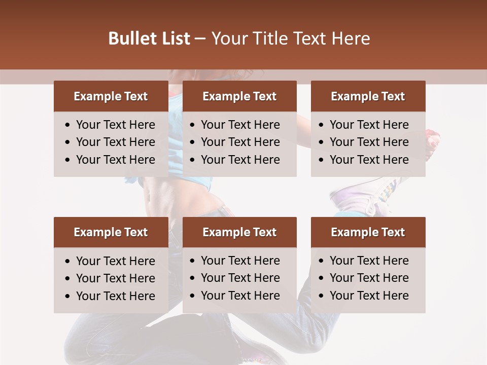 Flexibility Performance Woman PowerPoint Template