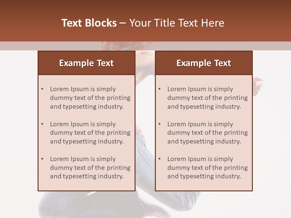 Flexibility Performance Woman PowerPoint Template