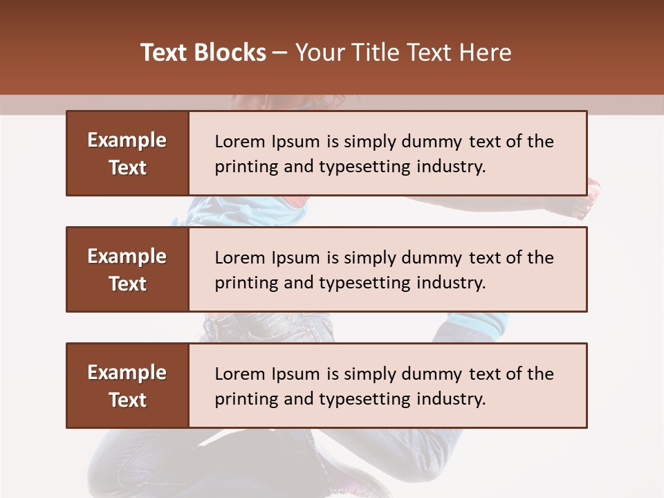 Flexibility Performance Woman PowerPoint Template