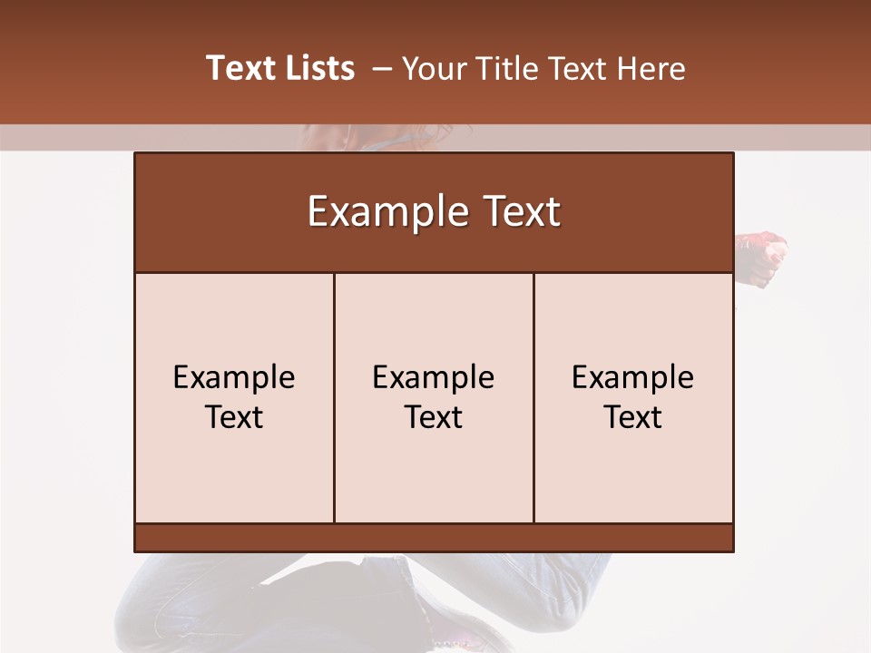 Flexibility Performance Woman PowerPoint Template