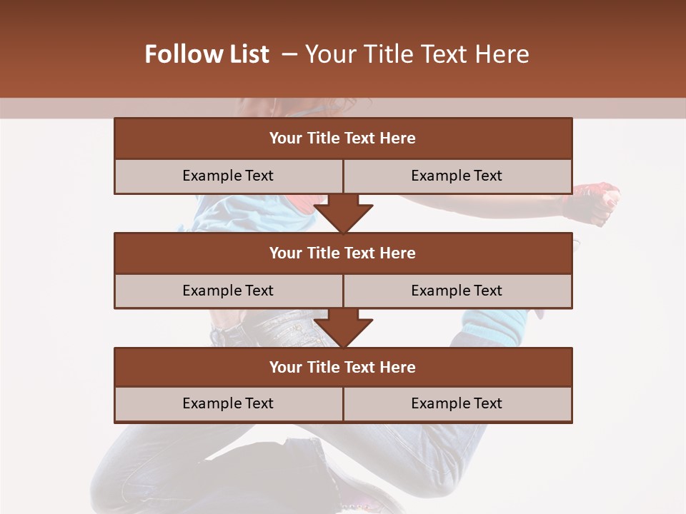 Flexibility Performance Woman PowerPoint Template