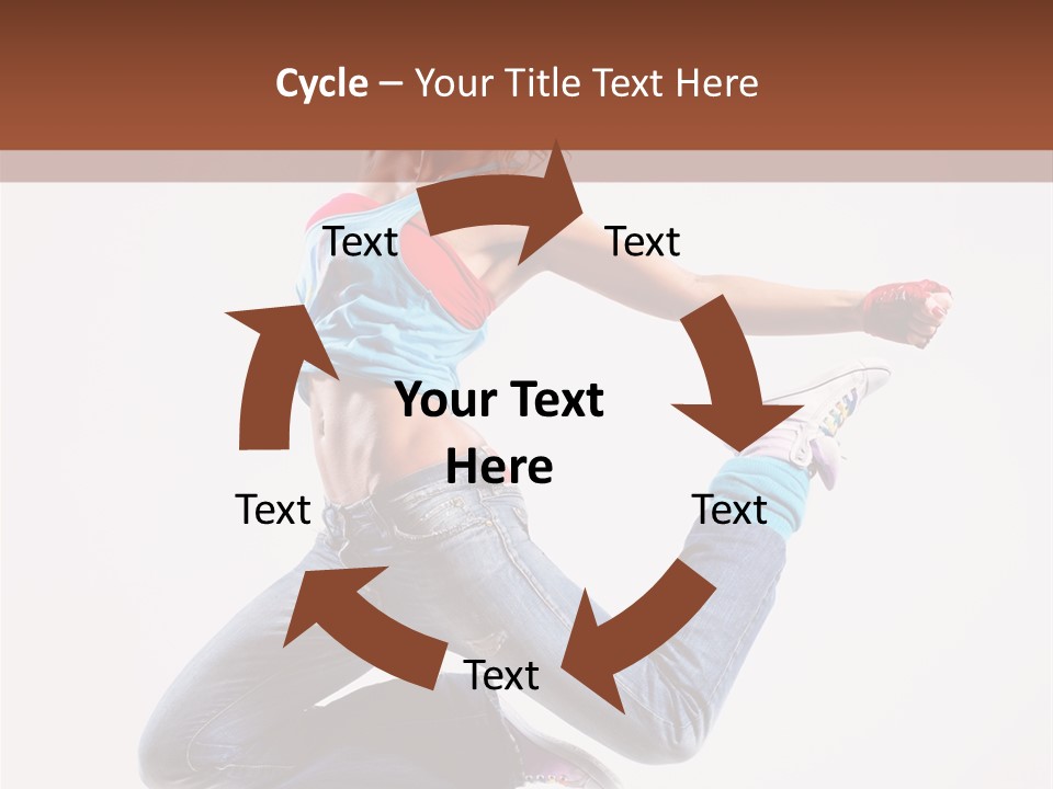 Flexibility Performance Woman PowerPoint Template