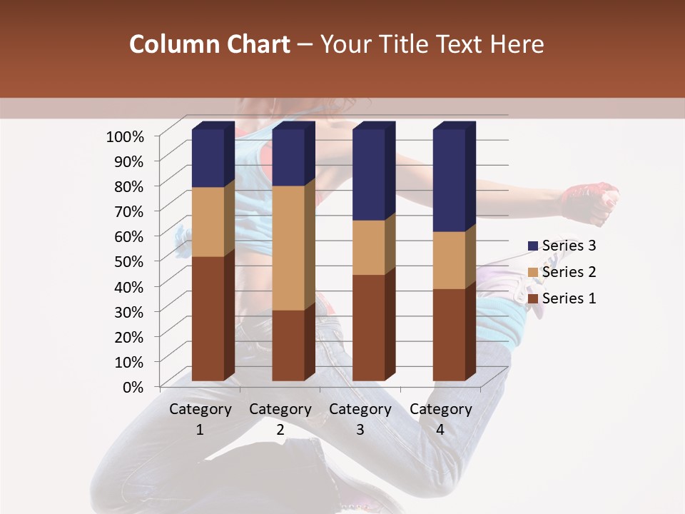 Flexibility Performance Woman PowerPoint Template