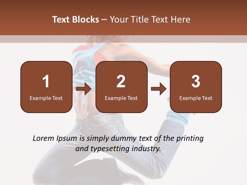 Flexibility Performance Woman PowerPoint Template