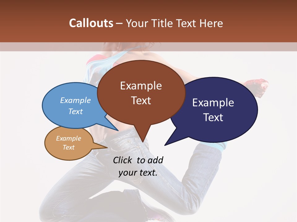 Flexibility Performance Woman PowerPoint Template