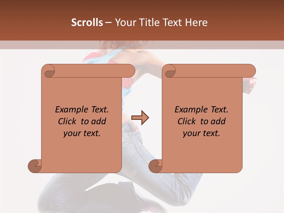 Flexibility Performance Woman PowerPoint Template