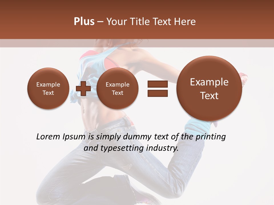 Flexibility Performance Woman PowerPoint Template