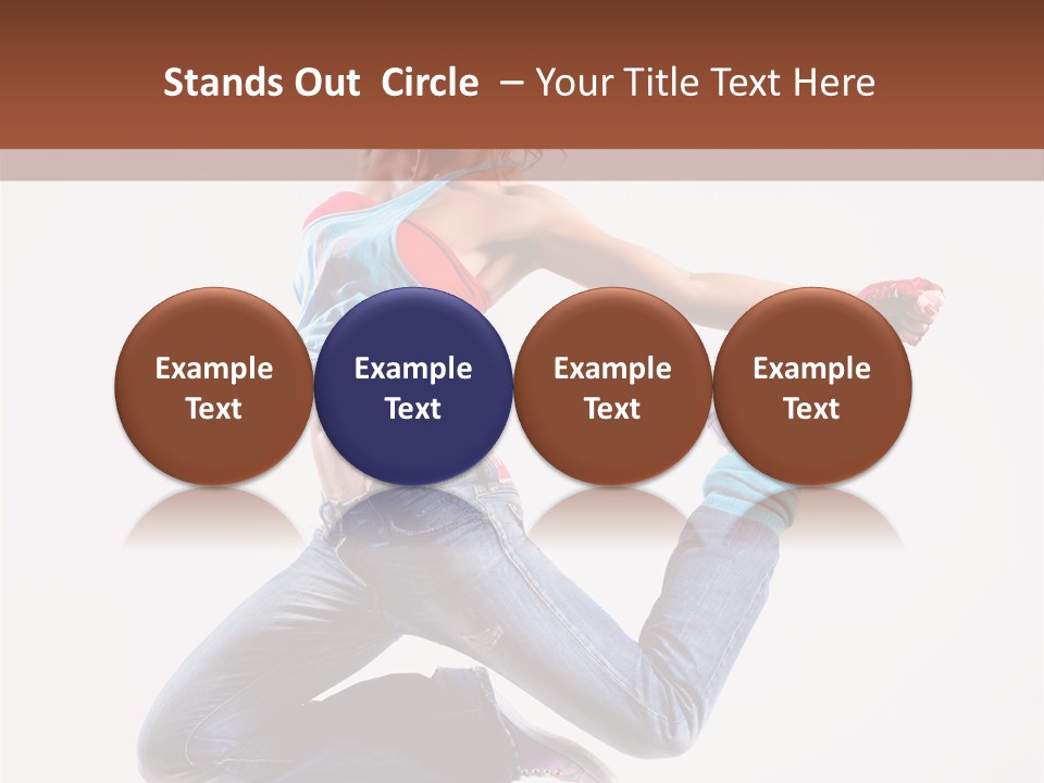 Flexibility Performance Woman PowerPoint Template