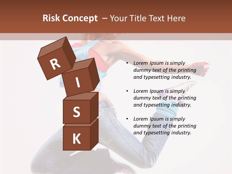 Flexibility Performance Woman PowerPoint Template