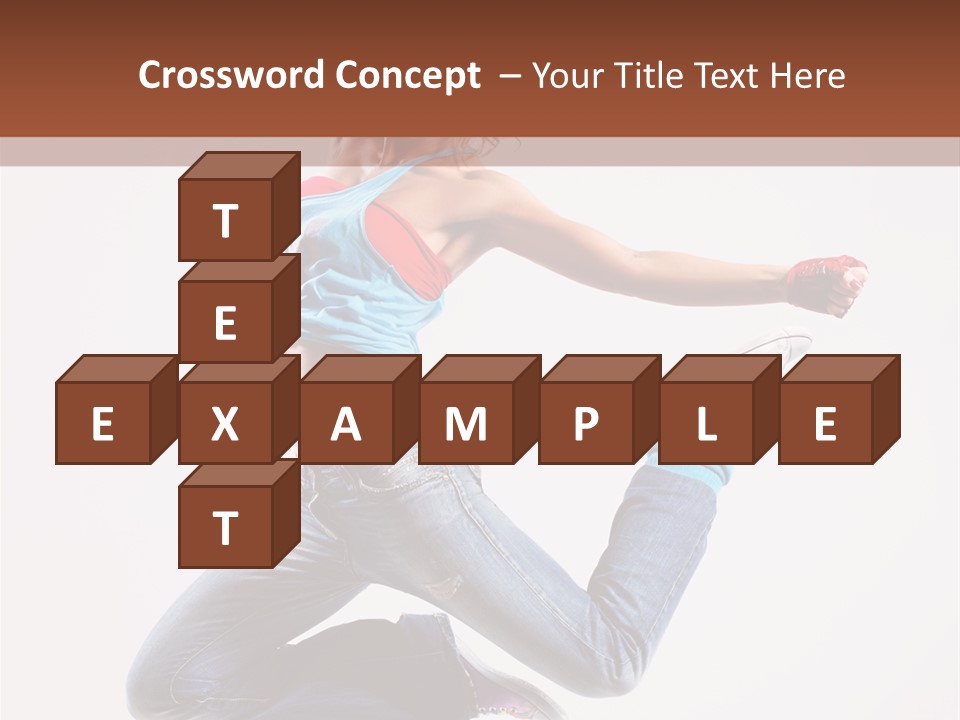 Flexibility Performance Woman PowerPoint Template