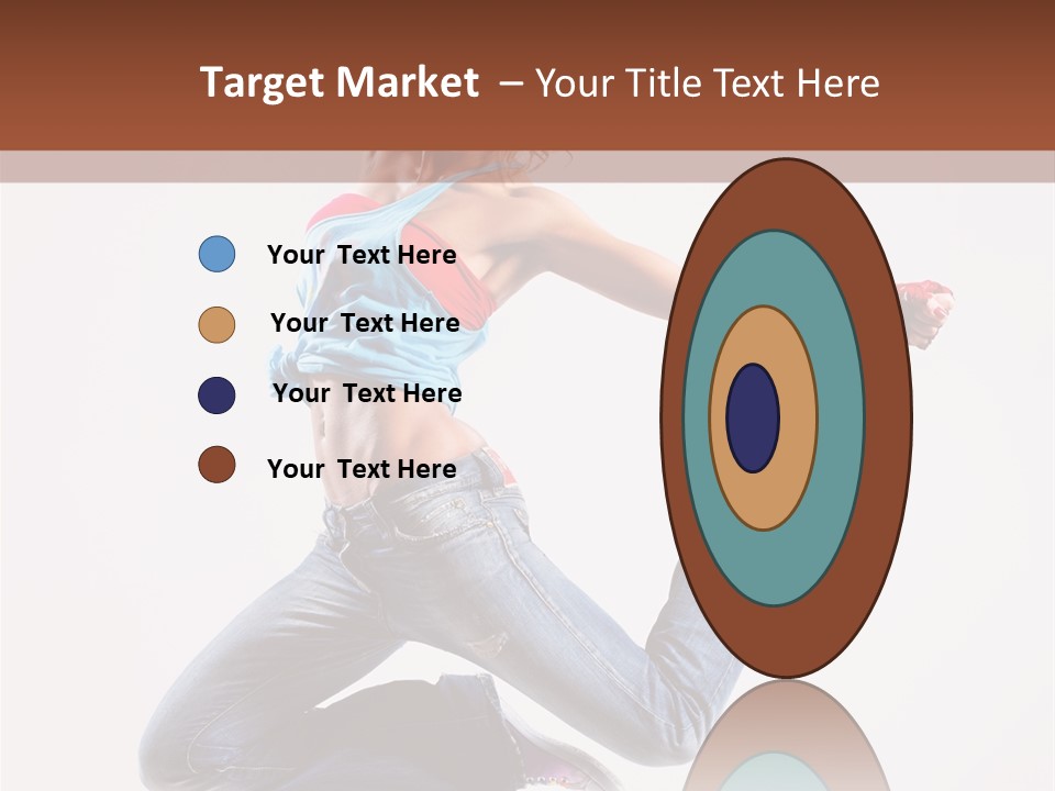 Flexibility Performance Woman PowerPoint Template