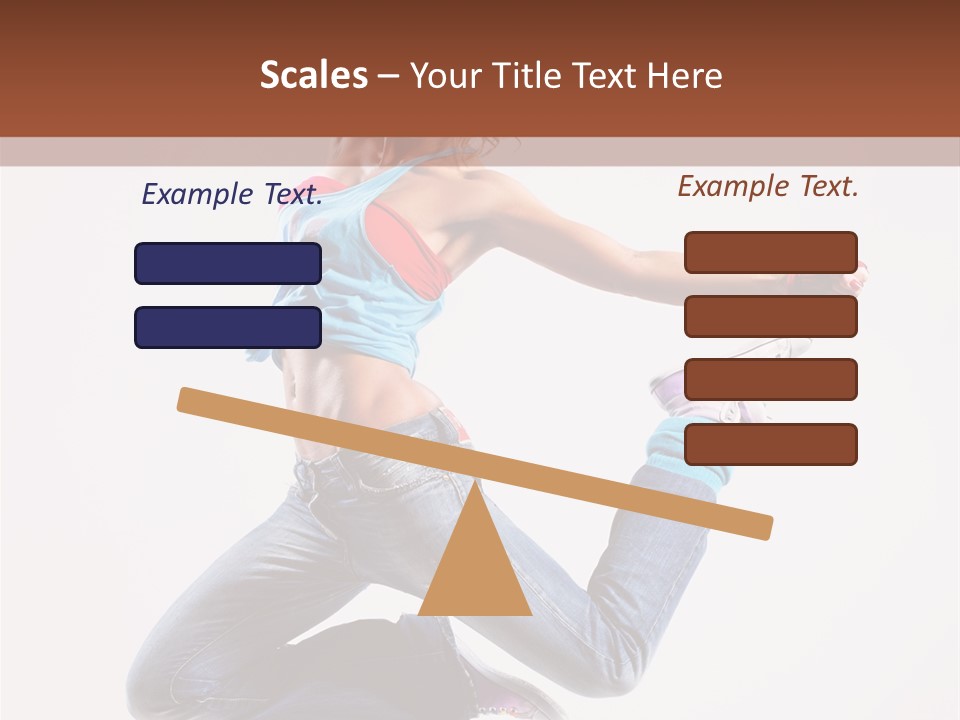 Flexibility Performance Woman PowerPoint Template