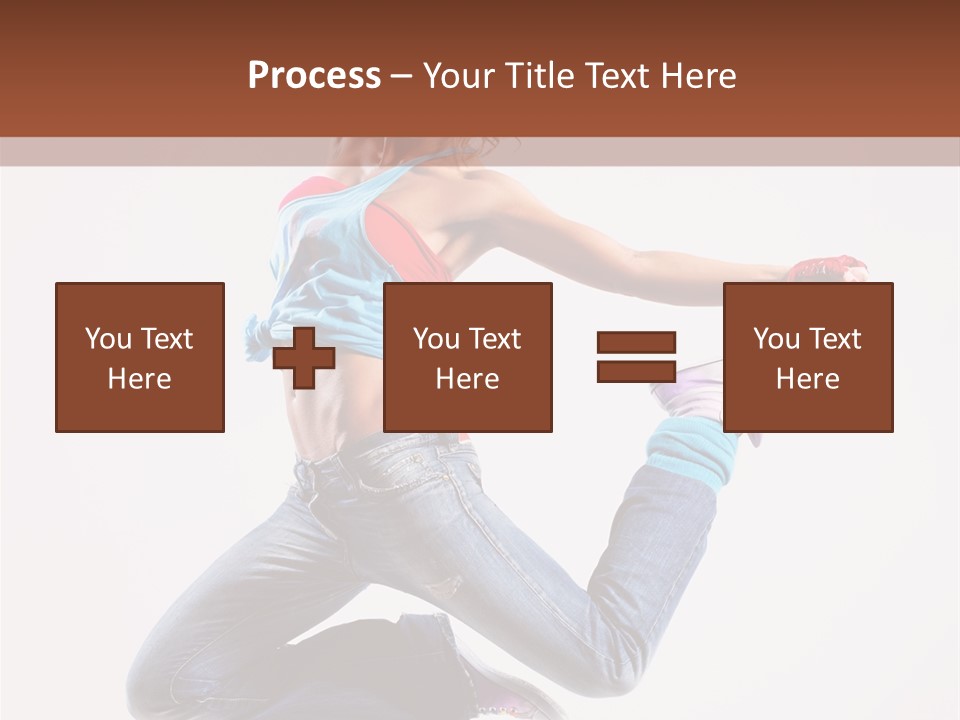 Flexibility Performance Woman PowerPoint Template