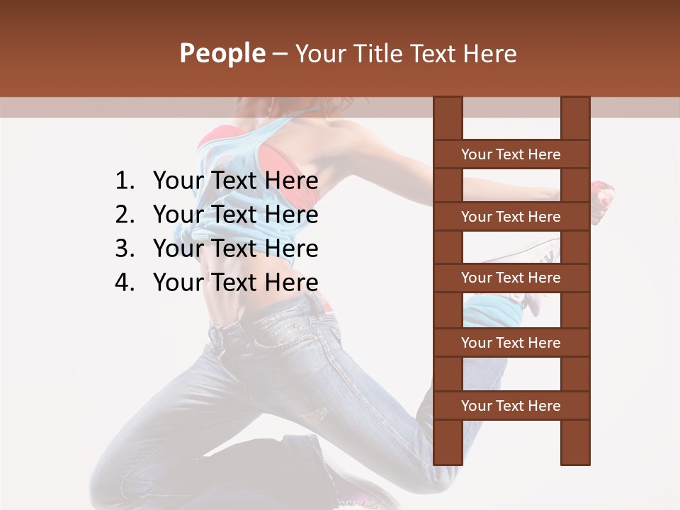 Flexibility Performance Woman PowerPoint Template