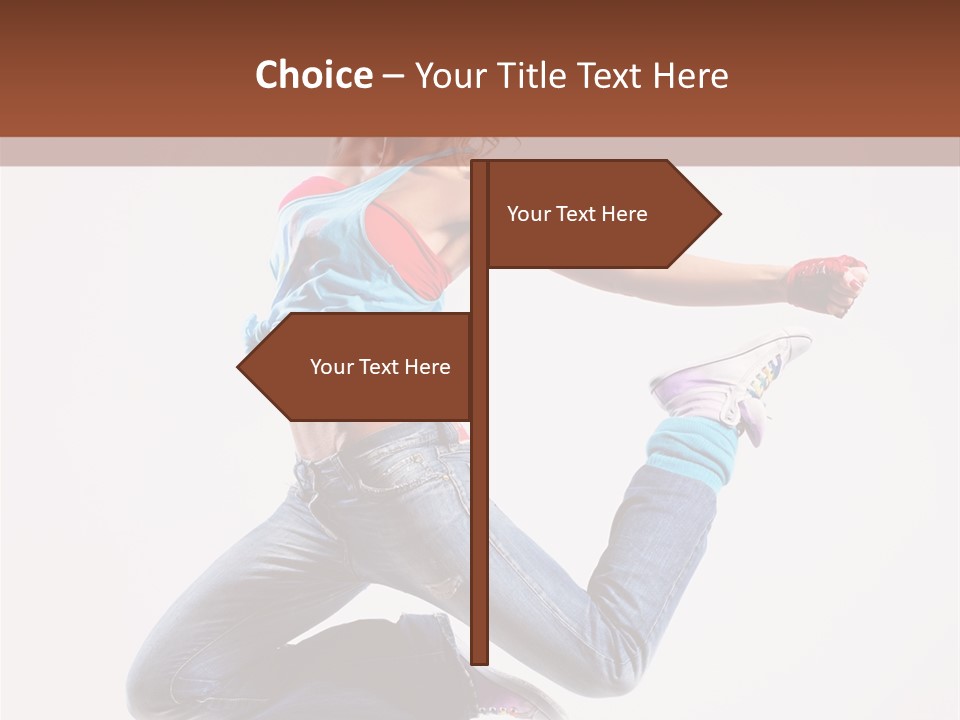 Flexibility Performance Woman PowerPoint Template