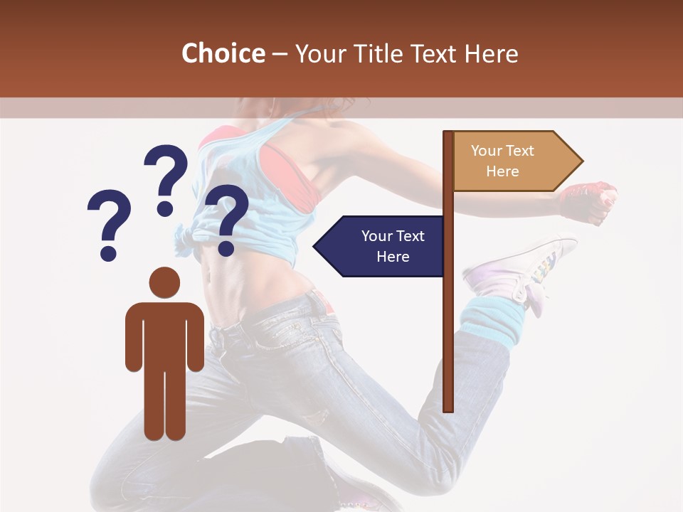 Flexibility Performance Woman PowerPoint Template