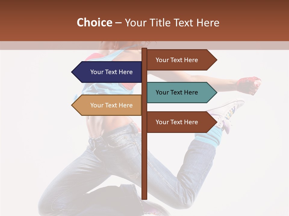 Flexibility Performance Woman PowerPoint Template