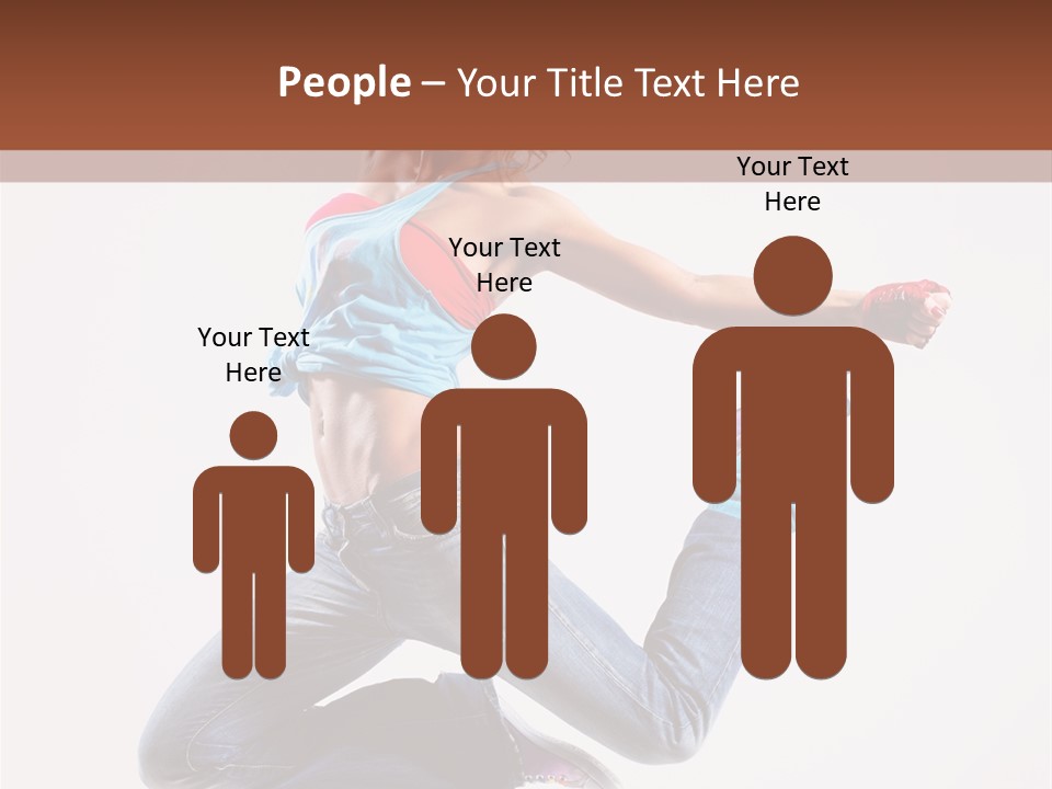 Flexibility Performance Woman PowerPoint Template