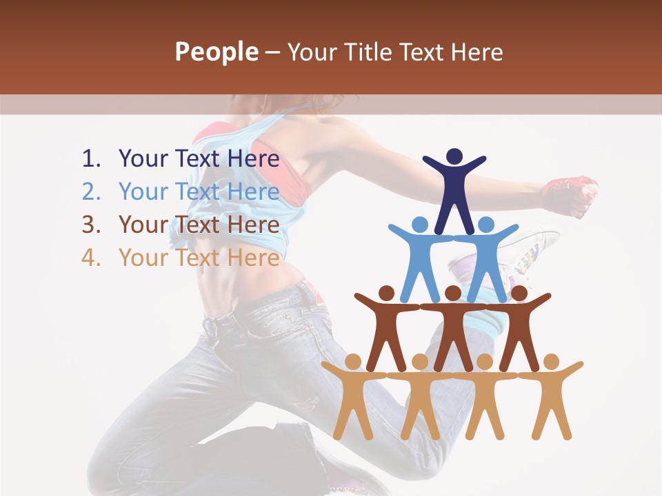 Flexibility Performance Woman PowerPoint Template