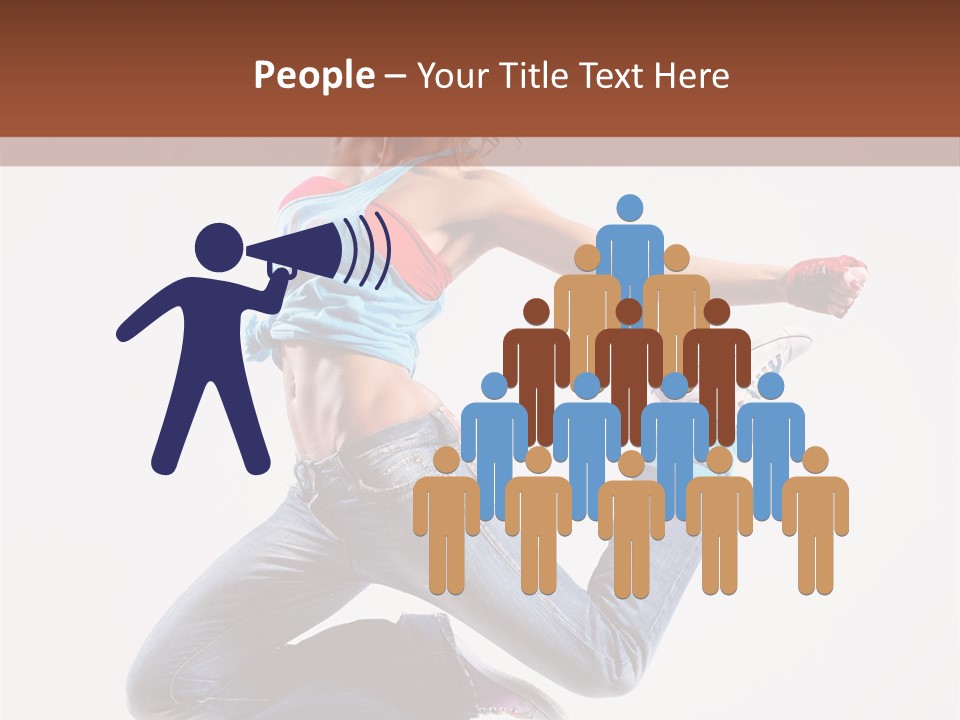 Flexibility Performance Woman PowerPoint Template