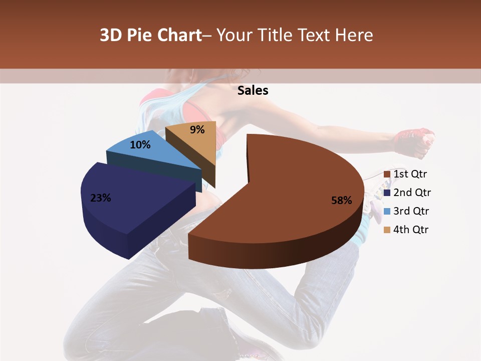 Flexibility Performance Woman PowerPoint Template