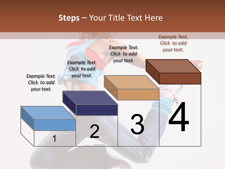 Flexibility Performance Woman PowerPoint Template