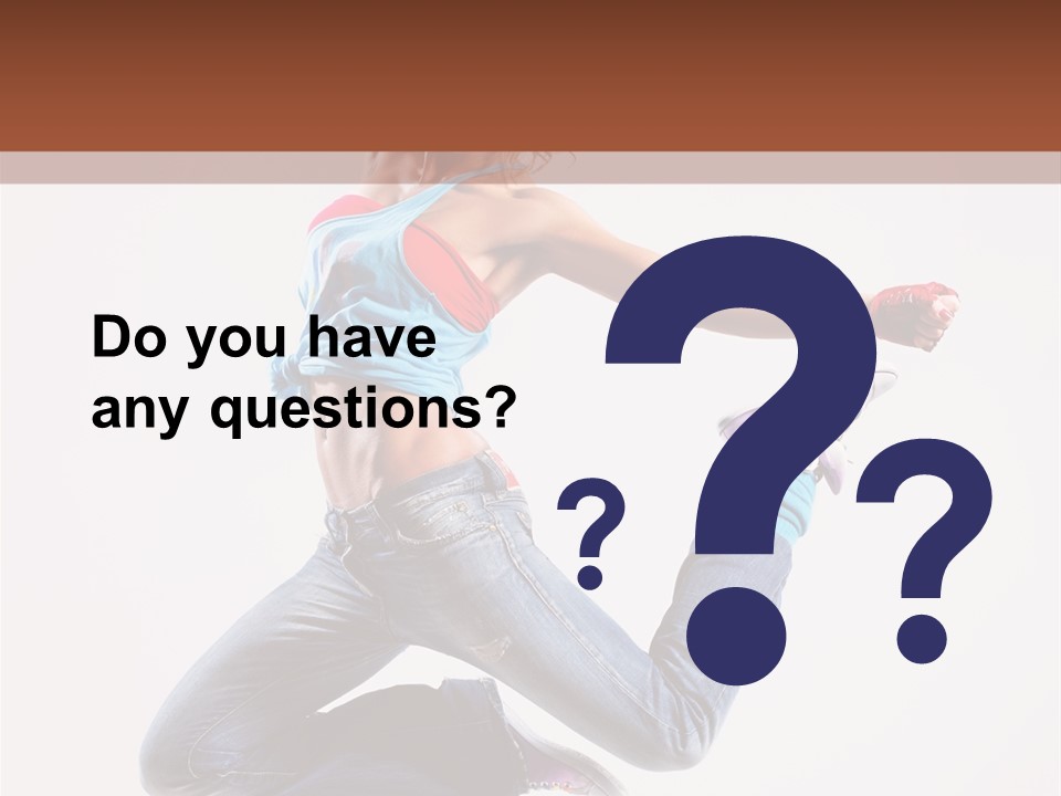 Flexibility Performance Woman PowerPoint Template