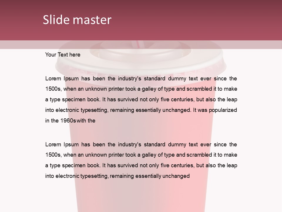 Isolated Single Use Liquid PowerPoint Template