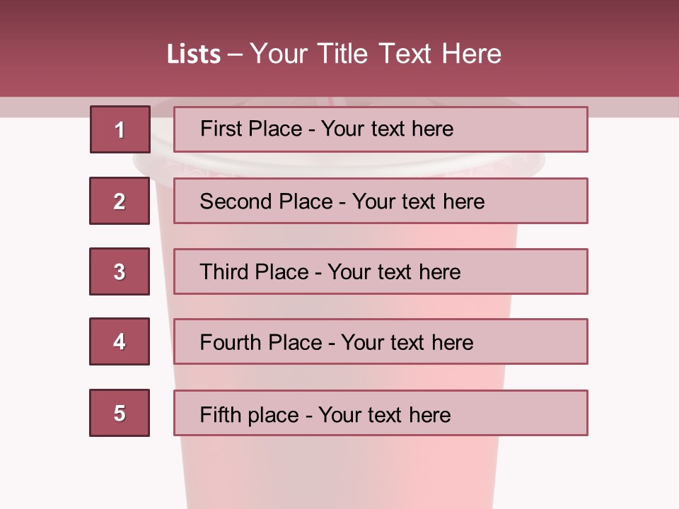 Isolated Single Use Liquid PowerPoint Template