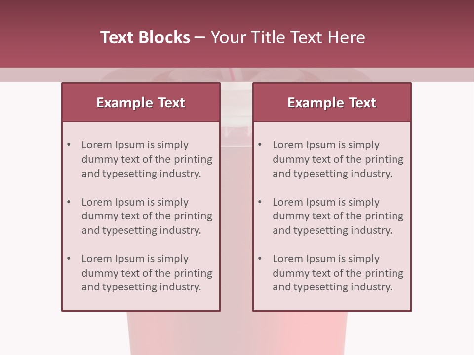 Isolated Single Use Liquid PowerPoint Template