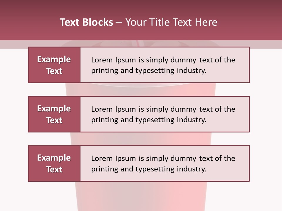 Isolated Single Use Liquid PowerPoint Template