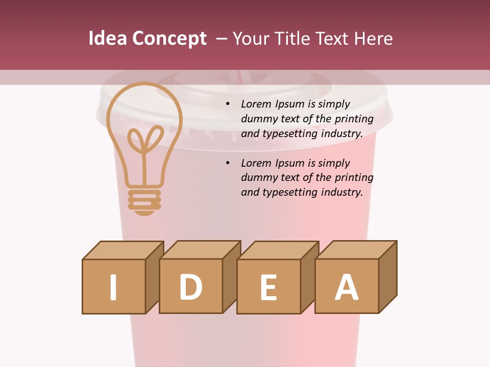Isolated Single Use Liquid PowerPoint Template
