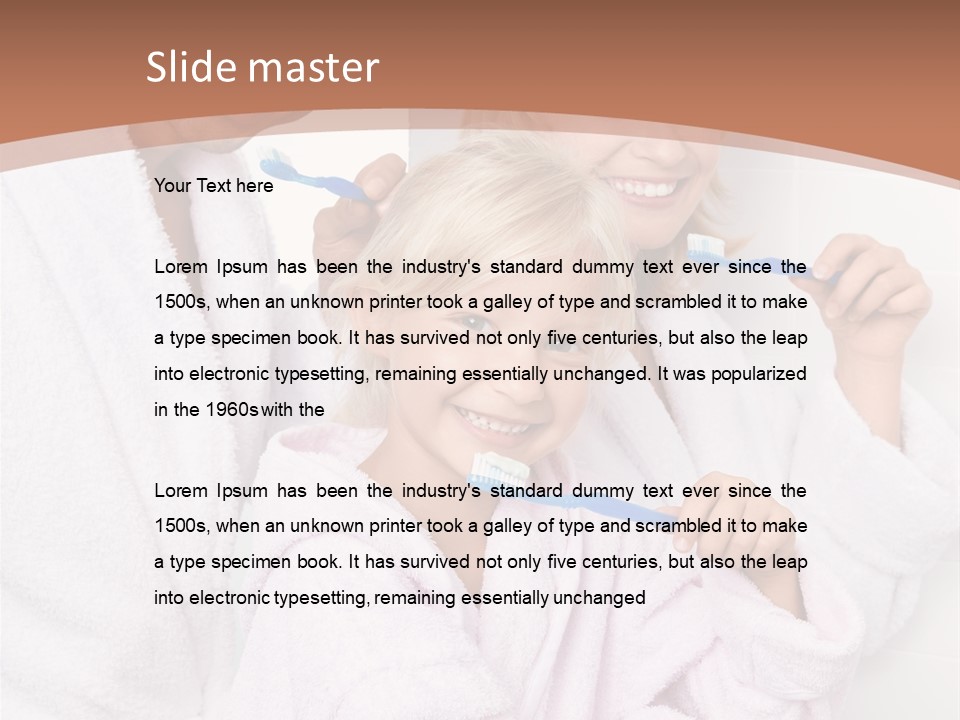 Parents Smiling Adults PowerPoint Template