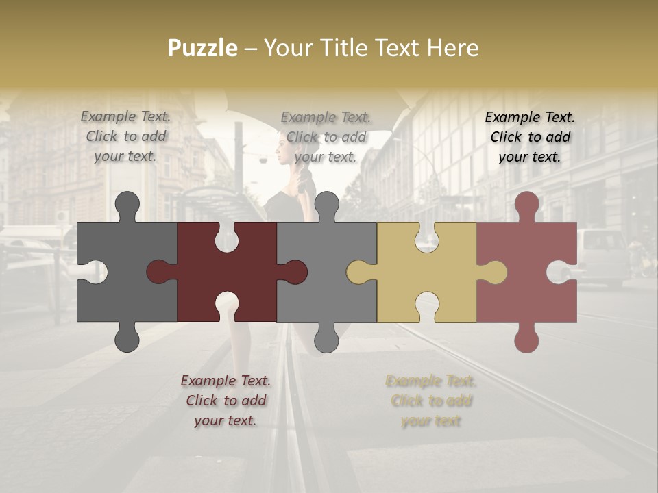 Woman Urban Profile PowerPoint Template